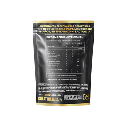 CREATINA MONOHIDRATADA CREA PRO 50 SERVICIOS  - GREATLHETE