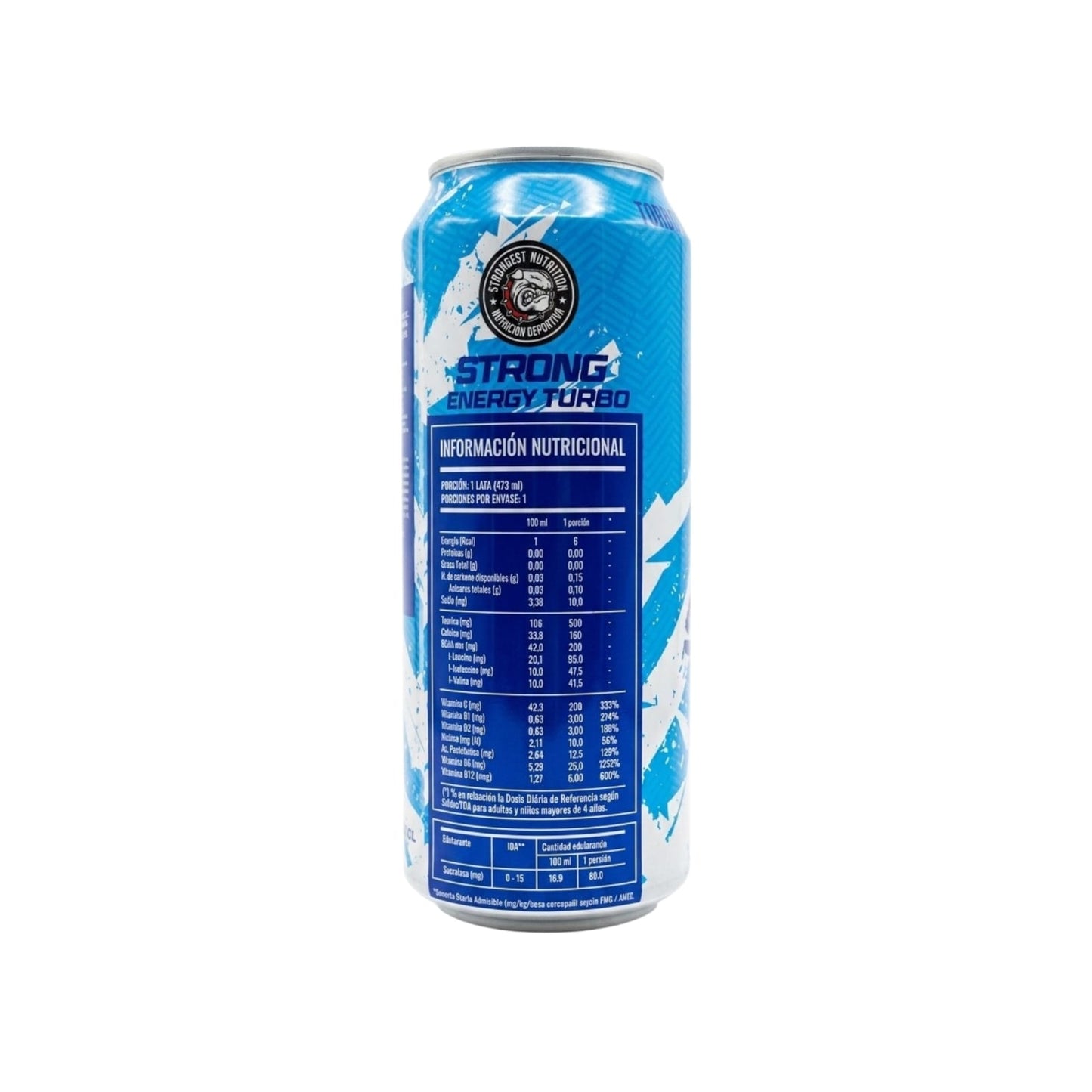 PACK 12 ENERGETICAS ENERGY TURBO 473ML - STRONGEST