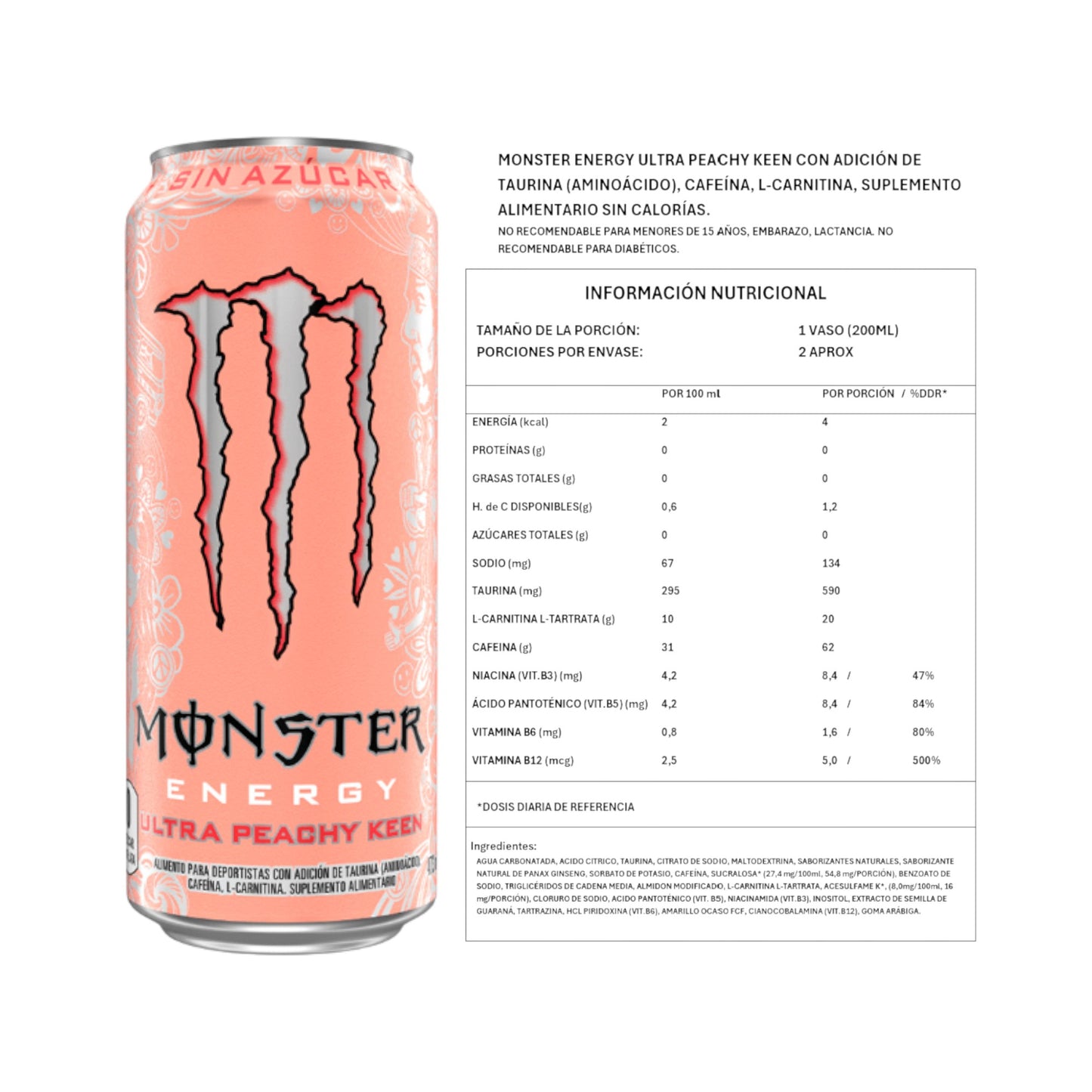 PACK X6 ENERGETICAS MONSTER 473ML