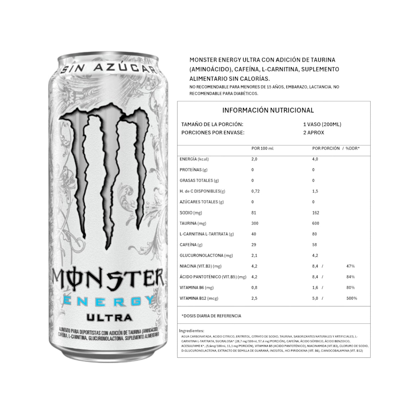 PACK X6 ENERGETICAS MONSTER 473ML
