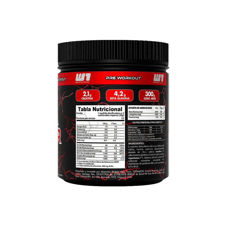 PRE-ENTRENO KREATOR 300GR  - WINKLER NUTRITION