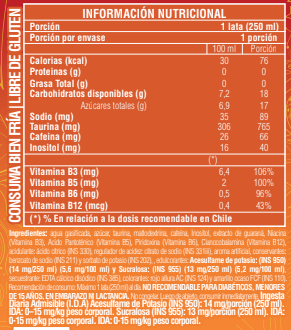 PACK 6 ENERGETICA ENERGY DRINK 250ML - BALY