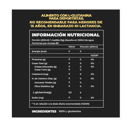 GLUTAMINA 100% PURE PRO - 80SV 400GR - GREATLHETE