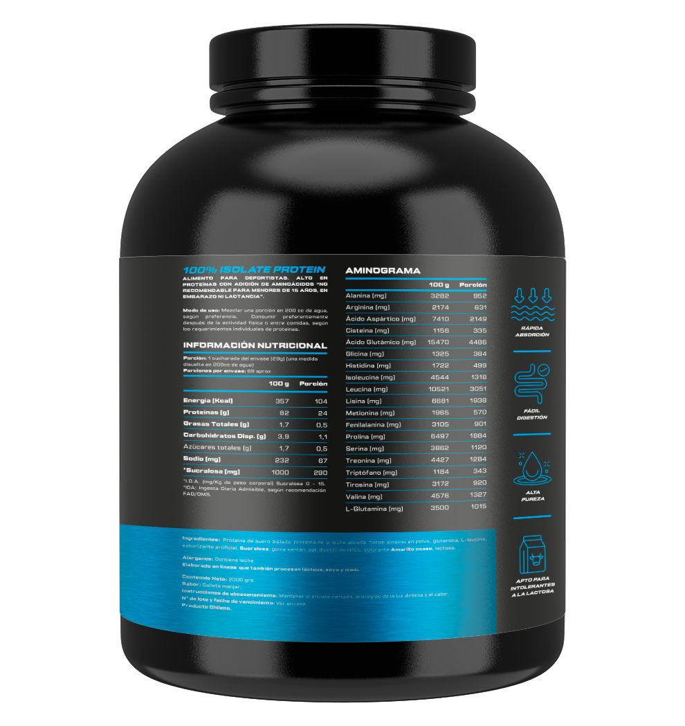 PROTEINA 100% ISOLATE PROTEIN 2000G - 4ACTIVE