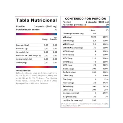 Multivitamínico Re-Vitta 60 cápsulas Winkler Nutrition - vista 2