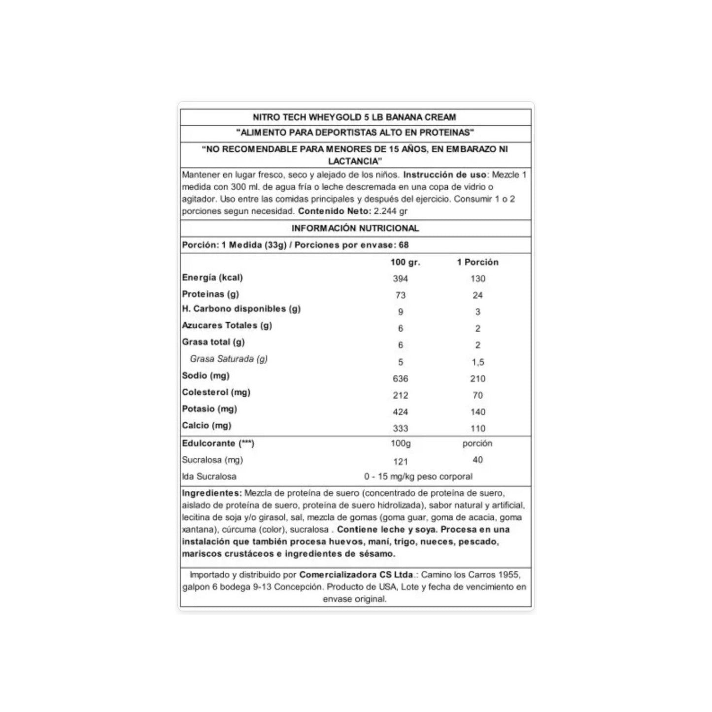 NITRO TECH WHEY GOLD EDICIÓN LIMITADA 5 LBS - MUSCLETECH