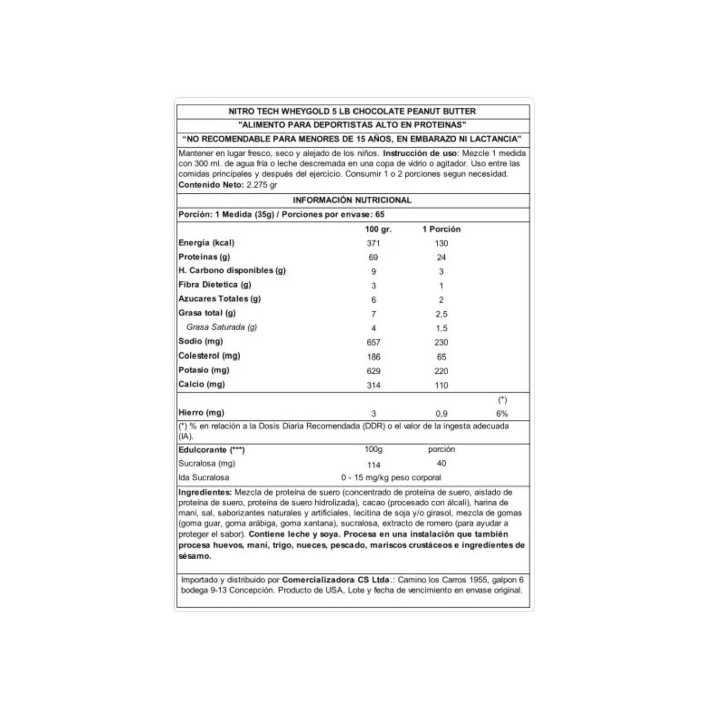 NITRO TECH WHEY GOLD EDICIÓN LIMITADA 5 LBS - MUSCLETECH