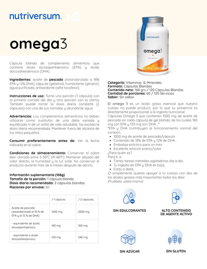 OMEGA 3 SOFTGELS - NUTRIVERSUM