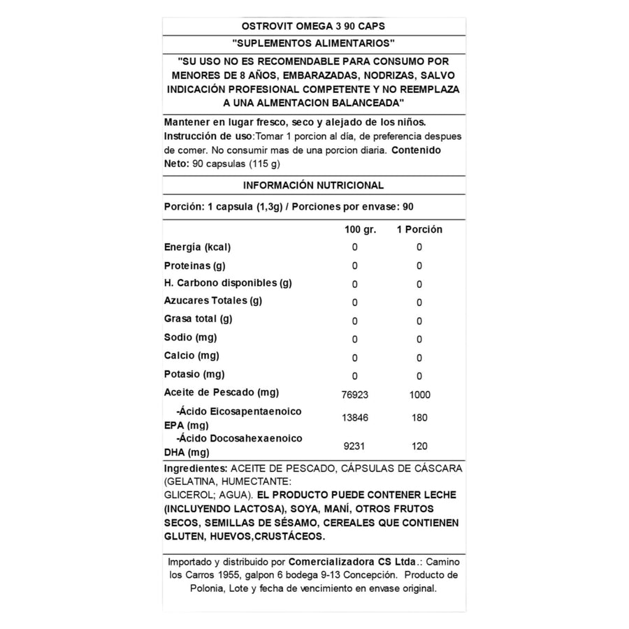 OMEGA 3 EN CAPSULAS - OSTROVIT