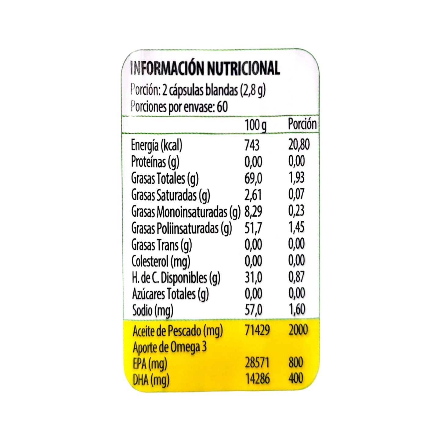 OMEGA 3 ULTRA PURE 60 CAPSULAS - NEWSCIENCE