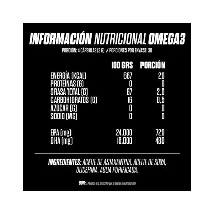 OMEGA 3 VEGANO 120 CAPSULAS 30 SV - GOHARD