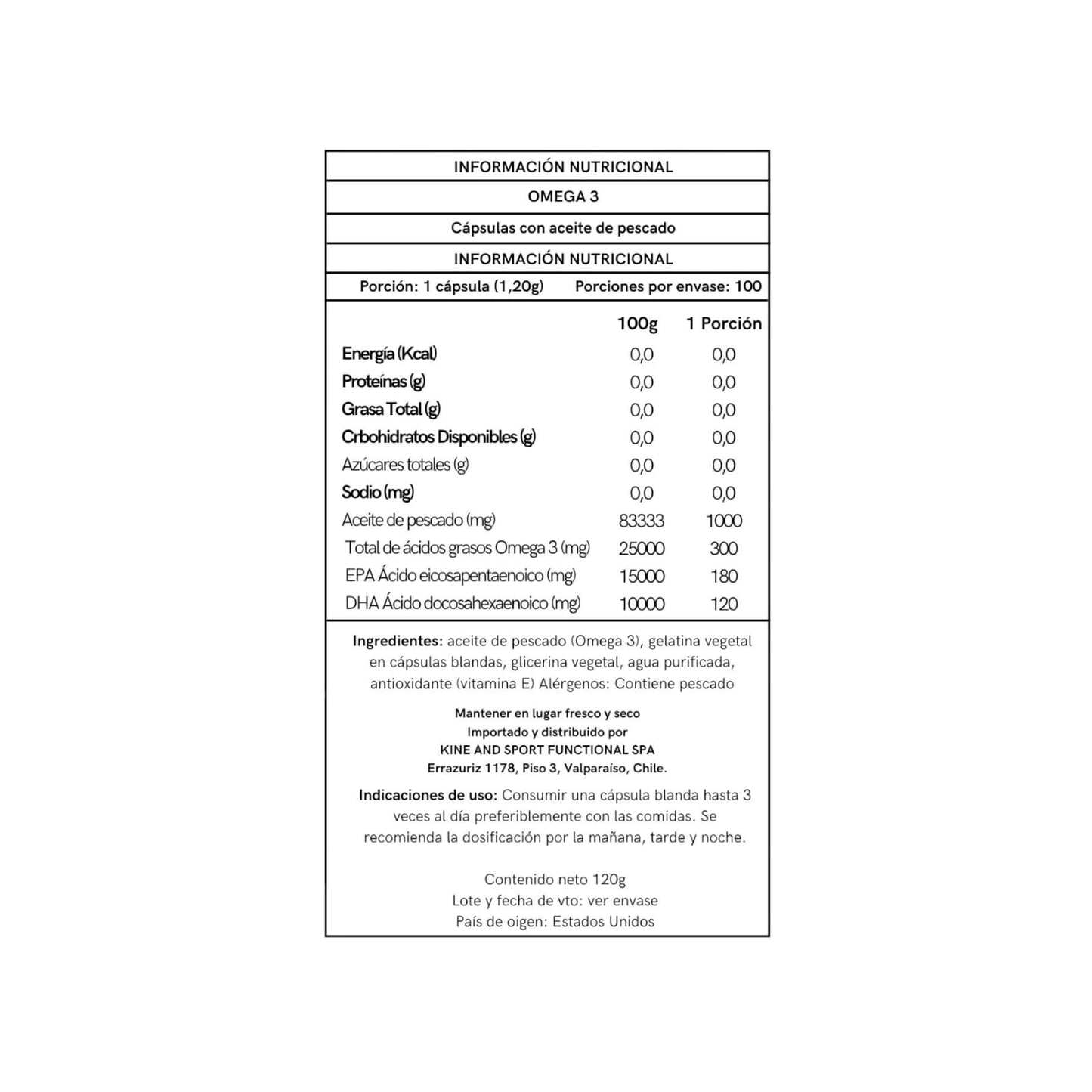 OMEGA 3 100 SOFTGELS - APPLIED NUTRITION