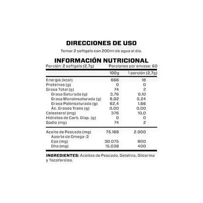 OMEGA 3 120 CAPSULAS BLANDAS - BRIAHLABS