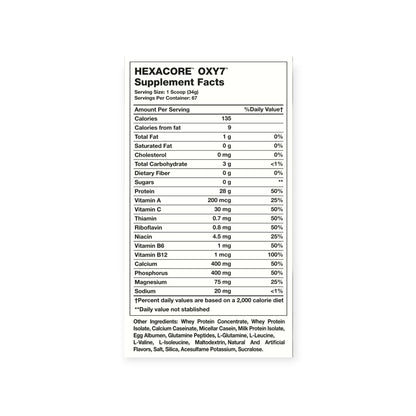 PROTEINA OXY 7  WHEY PROTEIN 5LBS 67 SV - HEXACORE