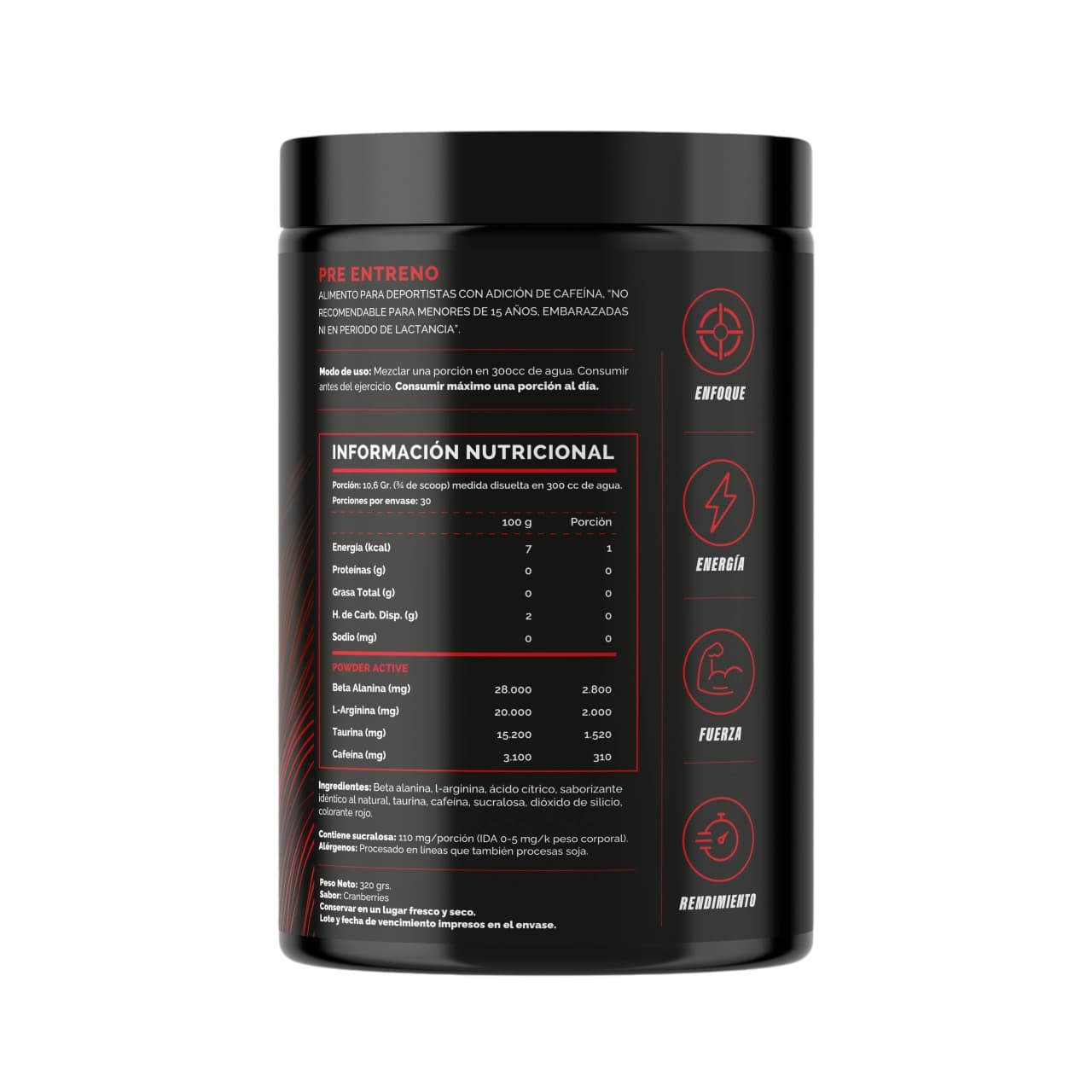PRE ENTRENO BEAST 320GR - 4ACTIVE