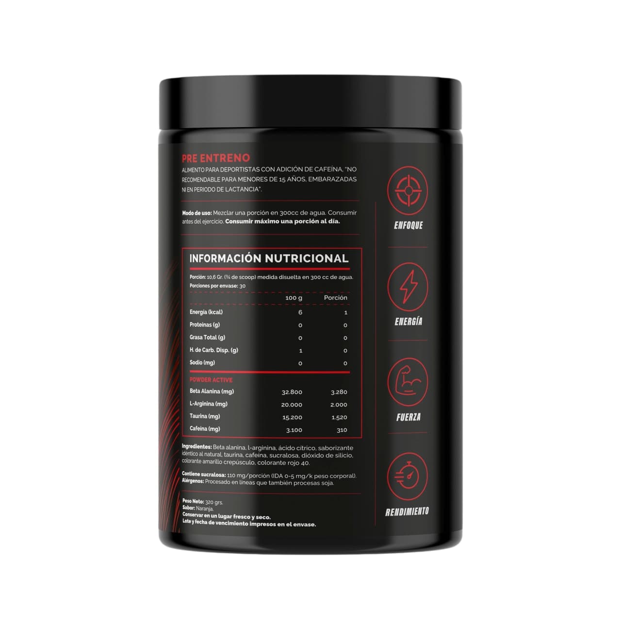 PRE ENTRENO BEAST 320GR - 4ACTIVE