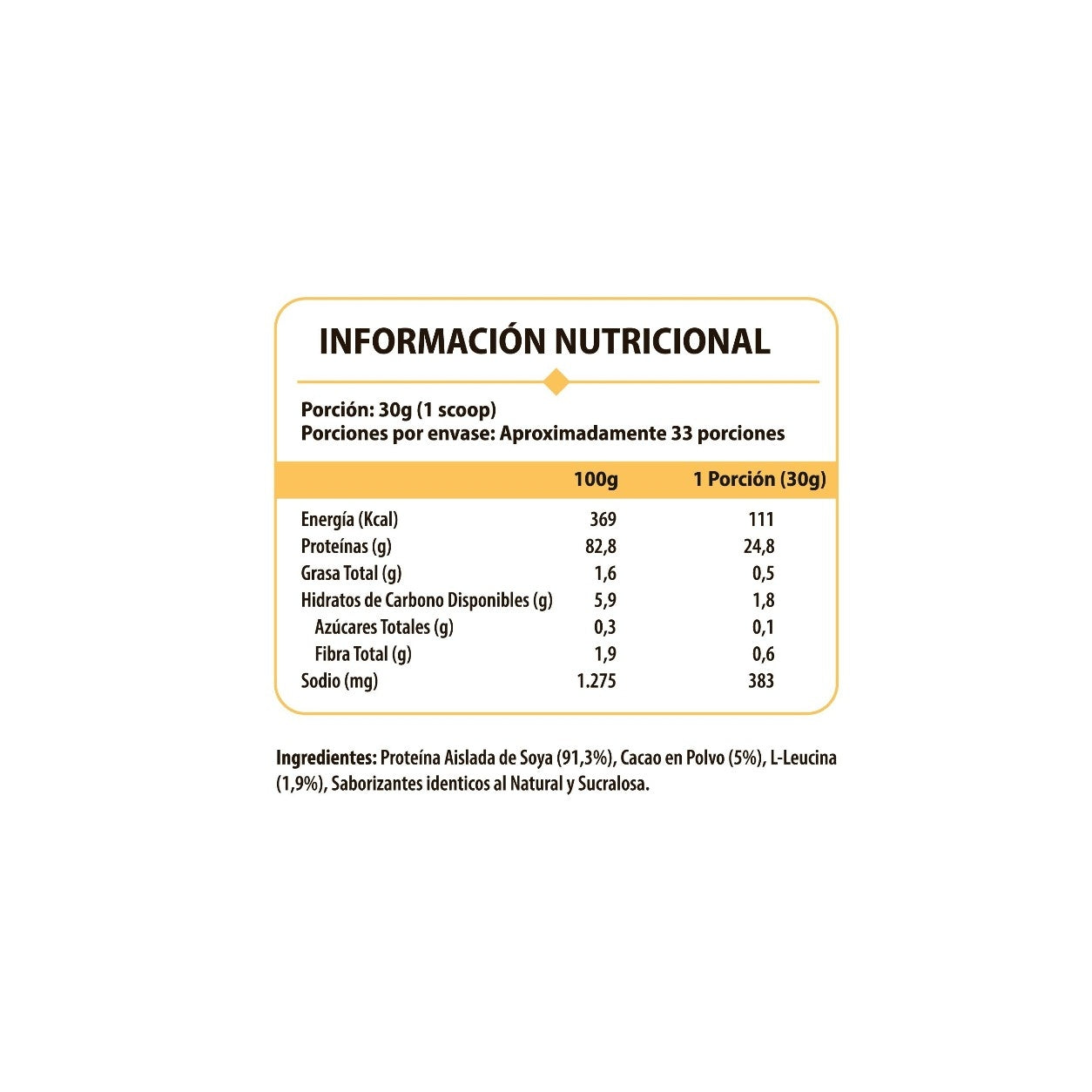 Proteína ISO Shake 2.2lb 33 Servicios - Pulse Nutrition