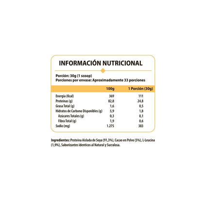Proteína ISO Shake 2.2lb 33 Servicios - Pulse Nutrition