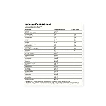 PROTEINA GOURMET CHEF PROTEIN HIDROLIZADA 3LBS - KIFFER