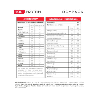 PROTEINA WHEY SIN SABOR - YOUR PROTEIN