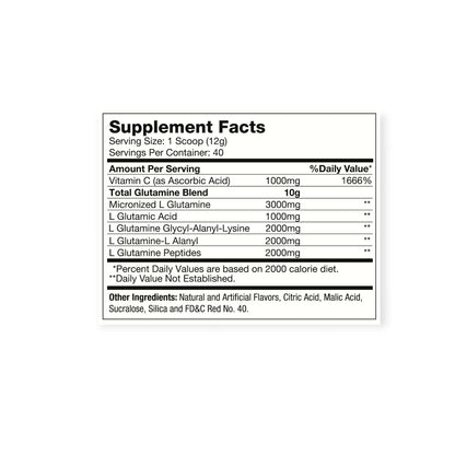 GLUTAMINA OXY 5 40 SERVICIOS 480GR - HEXACORE