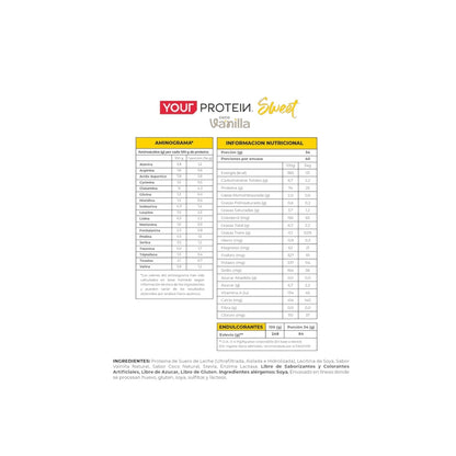 PROTEINA WHEY SWEET COCO VAINILLA 2.8LBS - YOUR PROTEIN