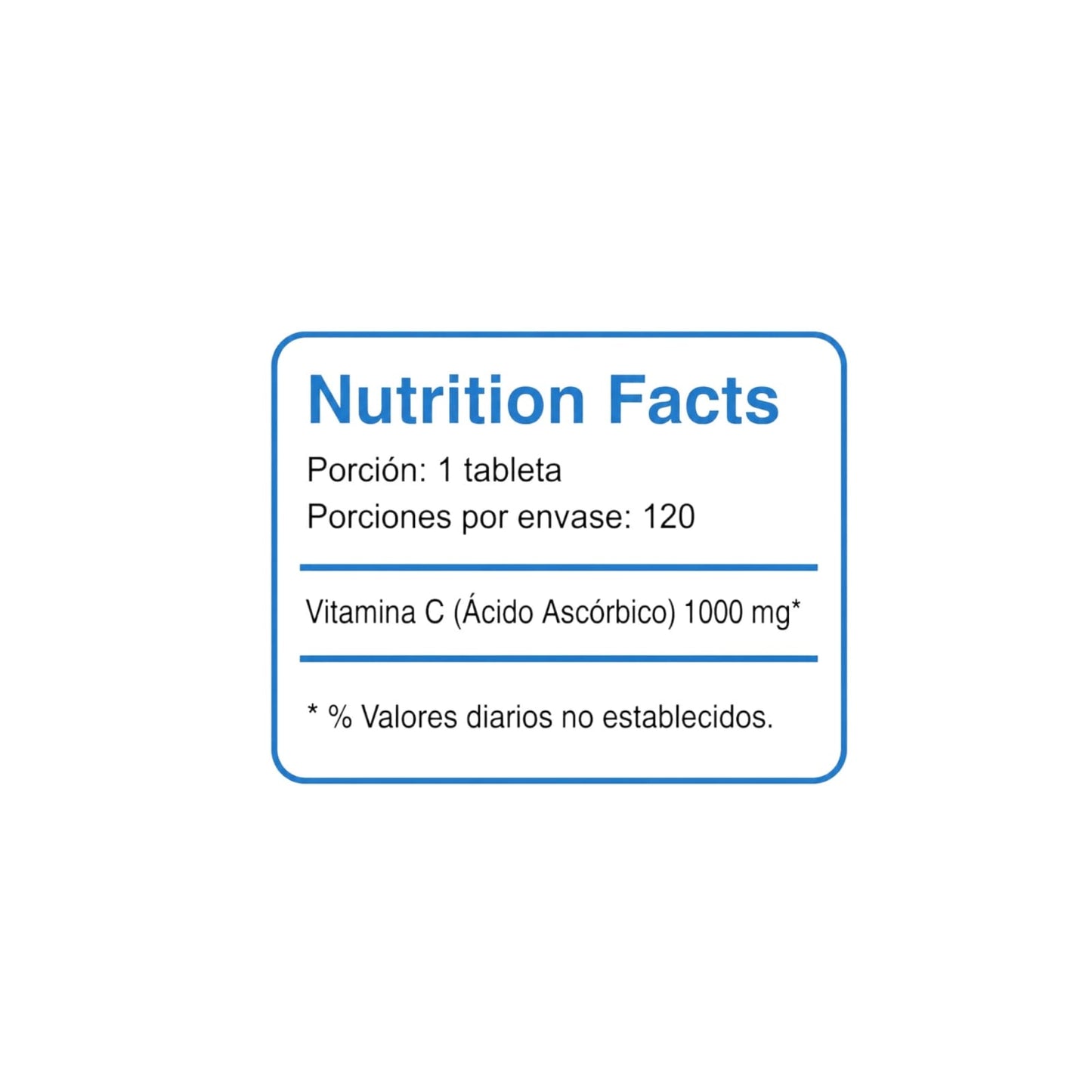 VITAMINA C 1000MG POR TABLETA 120 UND - PULSE NUTRITION