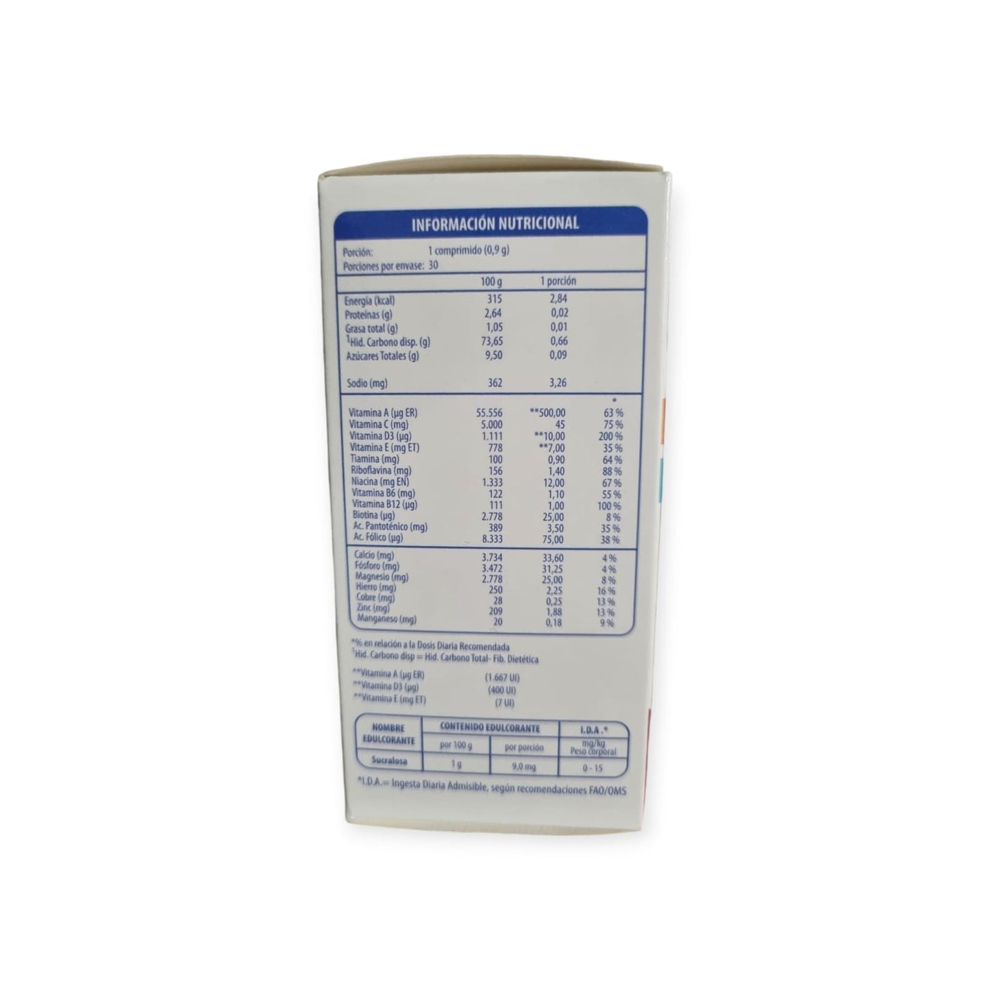 INFORTIN MASTICABLE 30 COMPRIMIDOS - INFOR