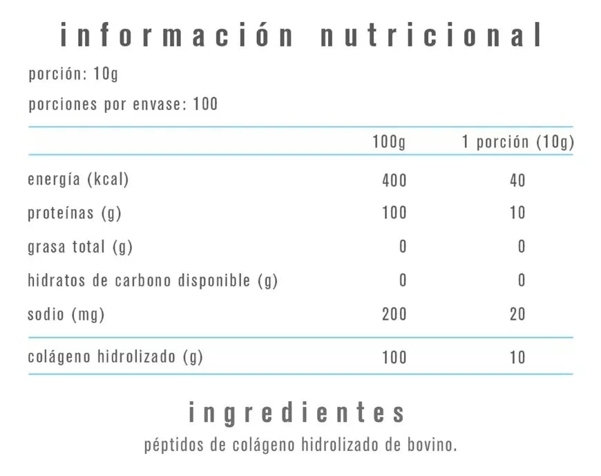 COLAGENO HIDROLIZADO PEPTIDOS 1KILO 100 SV - ALPHA MEDICA