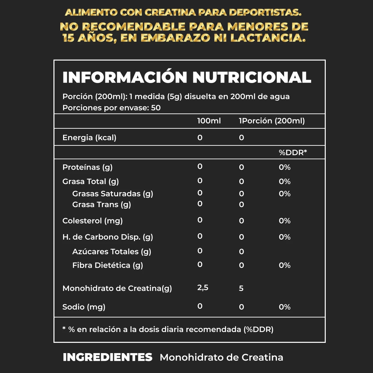 CREATINA MONOHIDRATADA CREA PRO - GREATLHETE