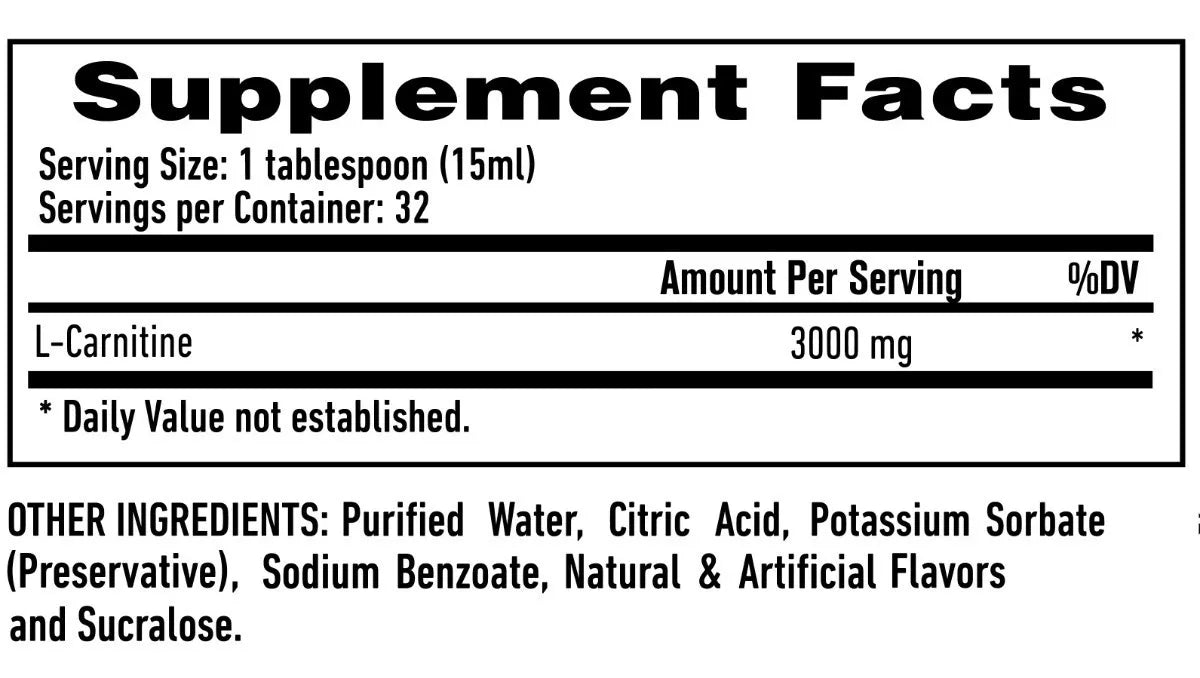 L-carnitina Liquida 3000  - 32 Servicios - 1up Nutrition