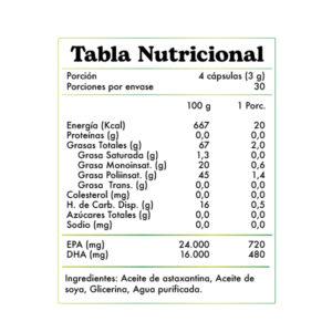 Omega 3 vegano 120 cápsulas Winkler Nutrition - vista 2