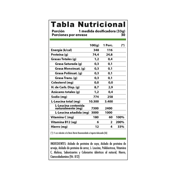 Proteina Vegan Shake 1 Kg 30 Servicios - WINKLER NUTRITION