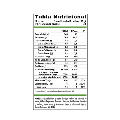Proteína Vegan Shake 1 kg, 30 servicios Winkler Nutrition - vista 5