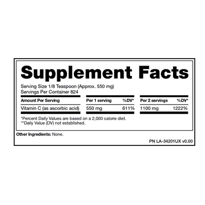 Pack de 2 vitamina C Pure 454 g c/u – Mutant