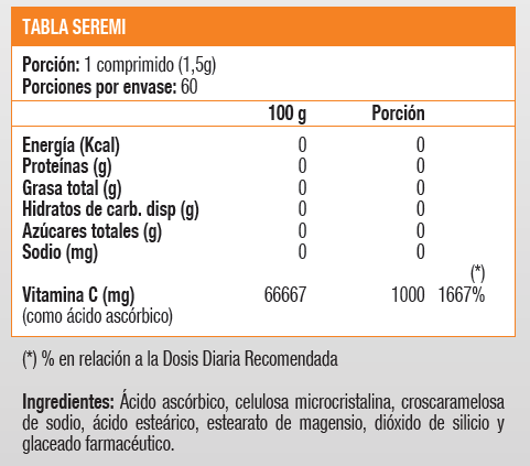 VITAMINA C 1000MG 60 TABLETAS - SUNVIT