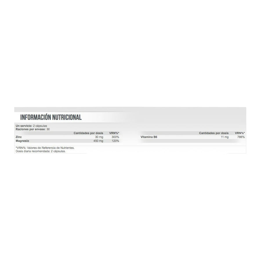 ZMB6 (ZINC, MAGNESIO Y VITAMINA B6) 60 CÁPSULAS - SCITEC NUTRITION