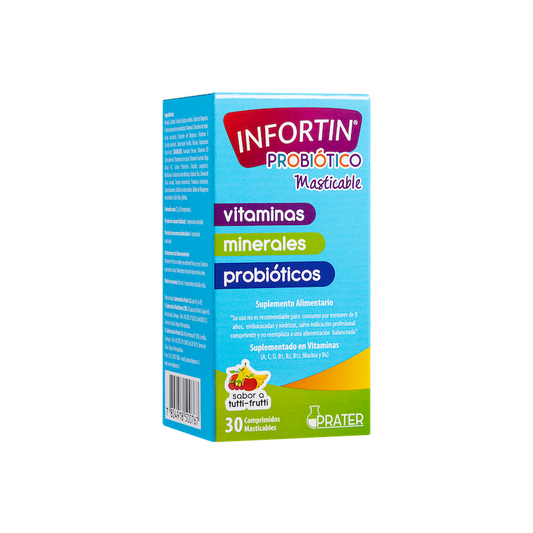 PROBIOTICO MASTICABLE INFORTIN 30 COMPRIMIDOS - INFOR