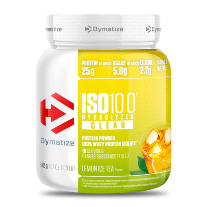 ISO 100 HYDROLYZED CLEAR 512GR - DYMATIZE