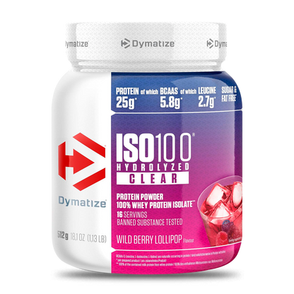 ISO 100 HYDROLYZED CLEAR 512GR - DYMATIZE