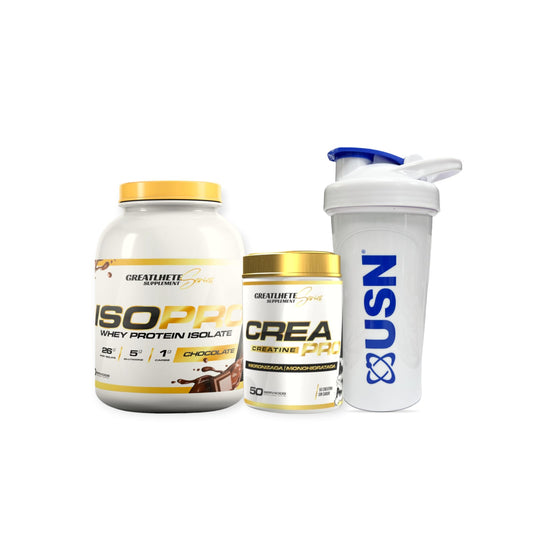 Pack Proteina Iso Pro 5lbs + Creatina 250gr + Shaker - Greatlhete