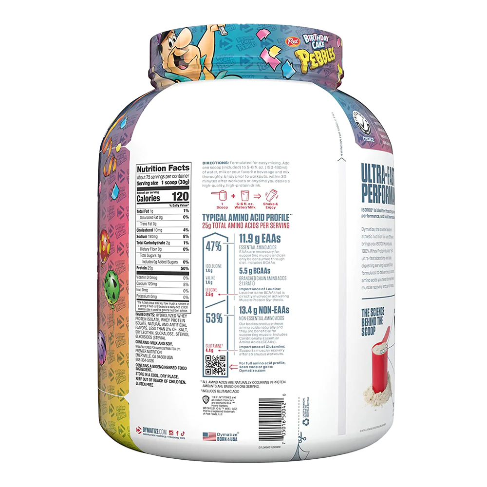 PROTEINA HIDROLIZADA ISO 100 5LB - DYMATIZE