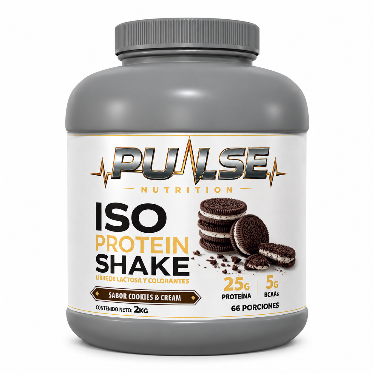 PROTEINA ISO SHAKE 2KG 66 SERVICIOS - PULSE NUTRITION