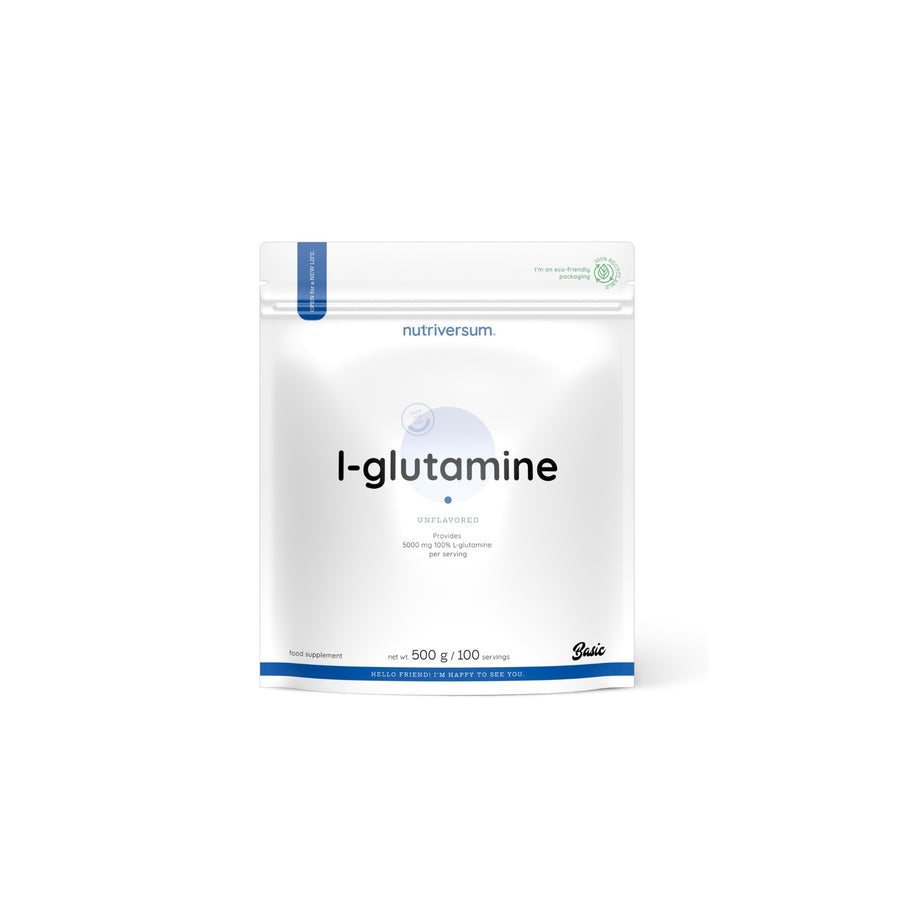 L- GLUTAMINA 500GR 100 SV UNFLAVORED  - NUTRIVERSUM