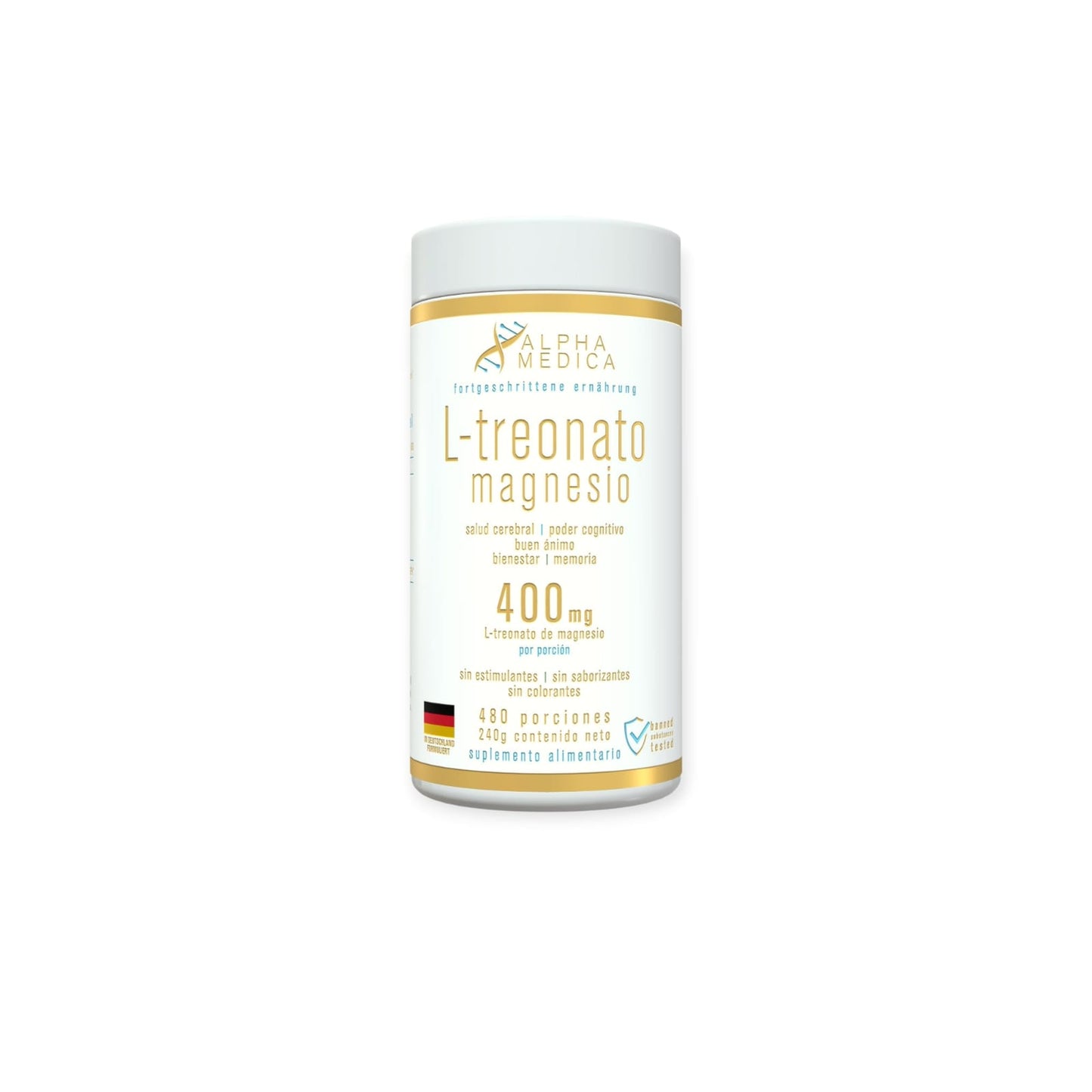 L-TREONATO MAGNESIO 400MG 240GR - ALPHA MEDICA