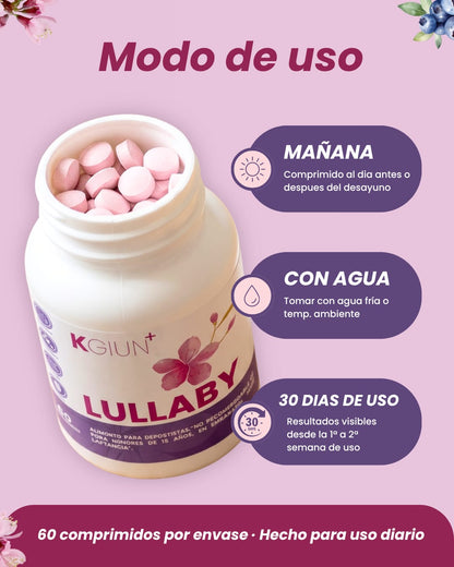 LULLABY 60 COMPRIMIDOS - SUPLEMENTO ENERGÉTICO Y ANTIOXIDANTE - KGIUN+