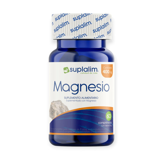 MAGNESIO 400MG 60 COMPRIMIDOS - SUPLALIM