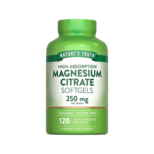 MAGNESIO CITRATO 250MG 60 SOFTGELS - NATURE'S TRUTH