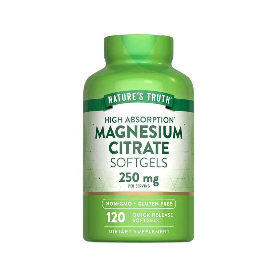 MAGNESIO CITRATO 250MG 60 SOFTGELS - NATURE'S TRUTH