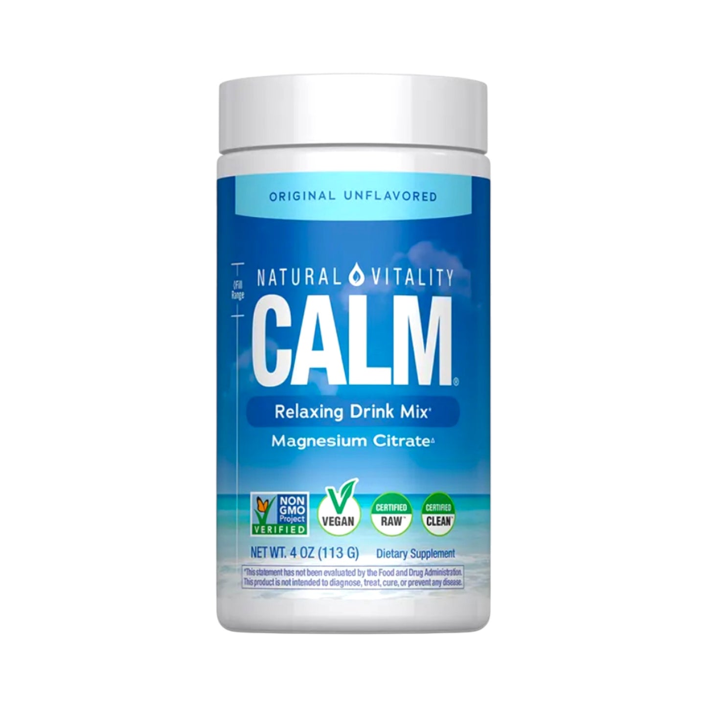 MAGNESIO CITRATO CALM EN POLVO SIN SABOR - NATURAL VITALITY